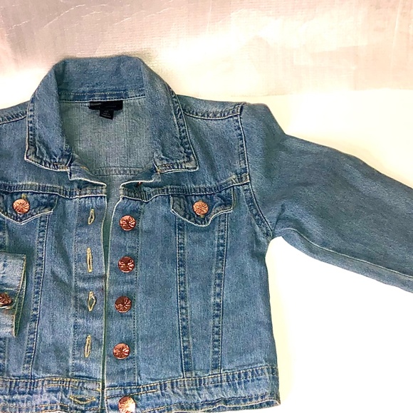 Picapino Denim Girls Jean Jacket Size 6X - Picture 2 of 7